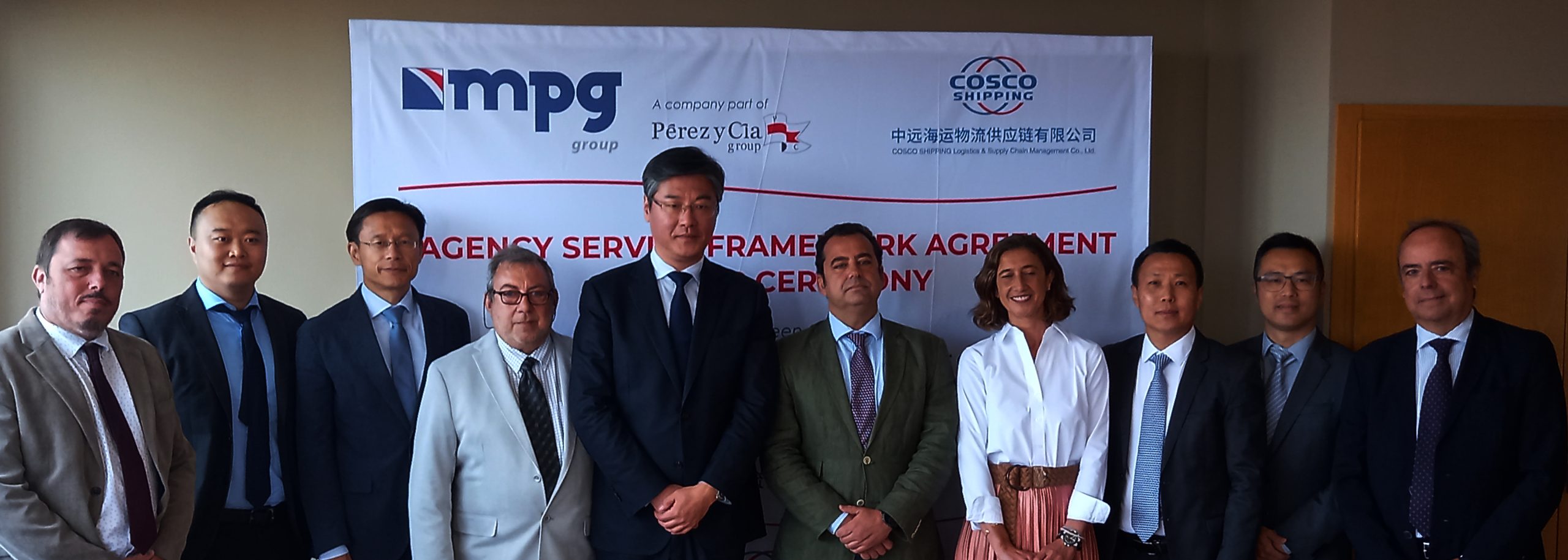 Cooperation agreement between MPG Group and COSCO Logistics.